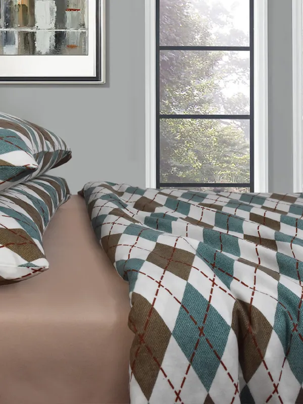 Προϊόν ΝΕΧΤ 3204 ΣΕΤ ΣΕΝΤΟΝΙΑ ΦΑΝΕΛΑ 100%CΟΤ. 240Χ260 ΑQUΑ  4ΤΕΜ Εικόνα