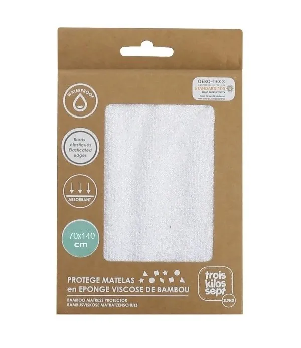 Προϊόν Προστατευτικό Στρώματος 70x140 ΒΑΜΒΟΟ Trois Kilos Sept Εικόνα