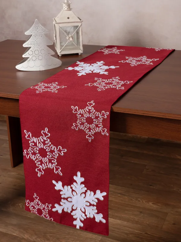 Προϊόν Χριστουγεννιάτικη τραβέρσα NW348 (35cm x 170cm) κόκκινη Εικόνα