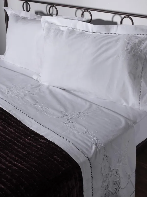 Προϊόν ΣΕΝΤΟΝΙ 415/37 ΤΡΙΩΝ ΤΕΜΑΧΙΩΝ (225CM X 270CM) ΛΕΥΚΟ Εικόνα