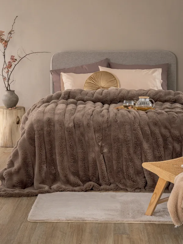 Προϊόν Γούνα Υπέρδιπλη 220x240 Heather BROWN Εικόνα