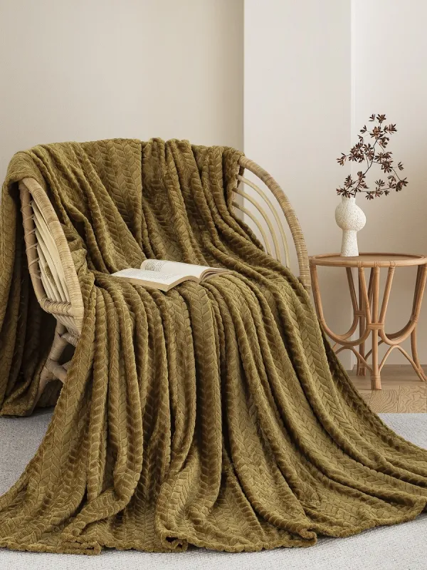 Προϊόν ΚΟΥΒΕΡΤΑ  FLEECE ΗΜΙΔΙΠΛΟ 180X240 ADAM HOME (550) HONEY GOLD (75) Εικόνα