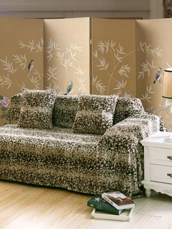 Προϊόν ΡΙΧΤΑΡΙΑ leopard (180cm x 320cm) καφέ Εικόνα