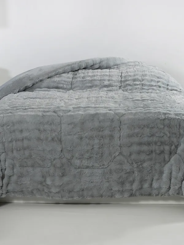 Προϊόν Κουβερτοπάπλωμα burble (240cm x 260cm) γκρί Εικόνα