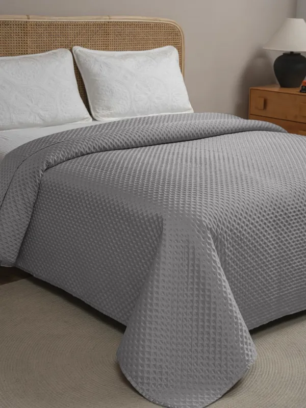 Προϊόν ΚΟΥΒΕΡΛΙ SATEN ΥΠΕΡΔΙΠΛΟ 220Χ240 ADAM HOME IMPERIAL GREY Εικόνα