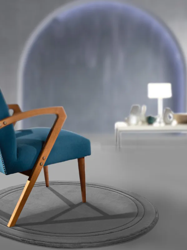 Προϊόν Χαλί Softy Charcoal Round  Εικόνα