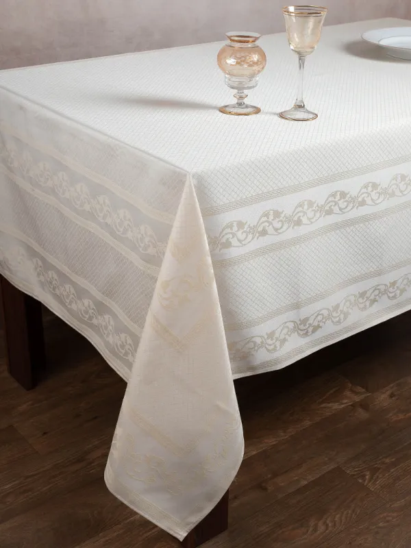 Προϊόν Ζακάρ τραπεζομάντηλο 1385 (154cm x 213cm) ivory Εικόνα