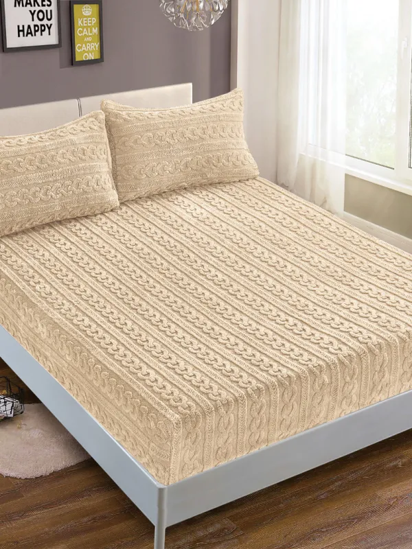 Προϊόν Σεντόνι fleece braid (100cm x 200cm ) ivory Εικόνα