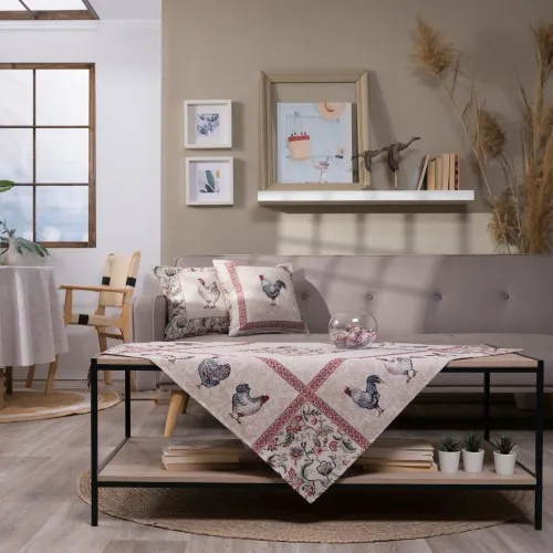 Προϊόν Καρέ &amp; Τραβέρσα Rooster Σετ 2 τεμαχίων - 100x100cm &amp; 40x100cm Εικόνα