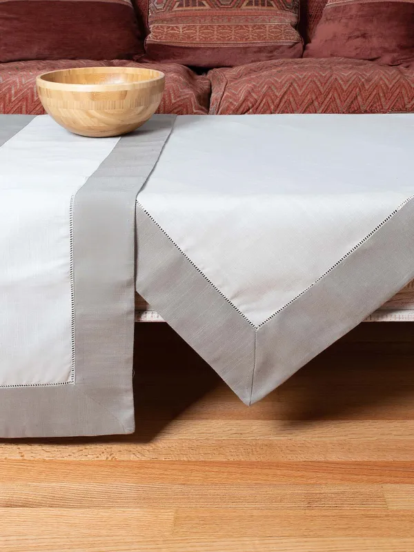 Προϊόν τραπεζομάντηλα (140cm x 180cm) bg17 γκρι σκούρο/γκρι ανοιχτό Εικόνα