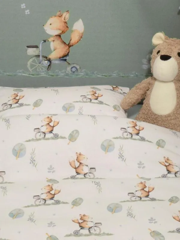 Προϊόν Παπλωματοθήκη με Φερμουάρ 100x140cm Design 423 Oliver Baby Εικόνα