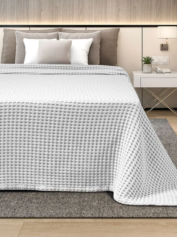 Προϊόν ΚΟΥΒΕΡΤΑ ΠΙΚΕ KING SIZE ADAM HOME 240x260 WHITE Εικόνα