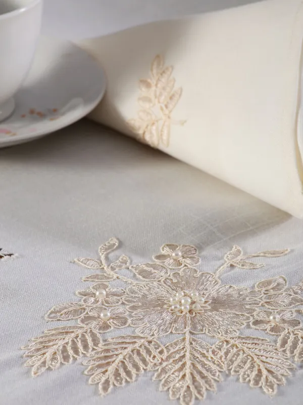 Προϊόν τραπεζομάντηλα ( 160cm x 300cm) 4006 ivory Εικόνα