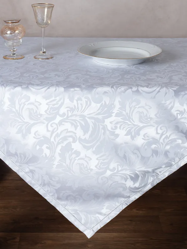 Προϊόν Ζακάρ τραπεζομάντηλο 107147 (140cm x 140cm) λευκό Εικόνα