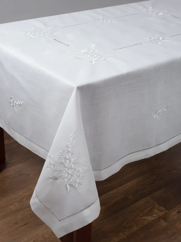 Προϊόν Τραπεζομάντηλο 7116 (170cm x 400cm) λευκό Εικόνα