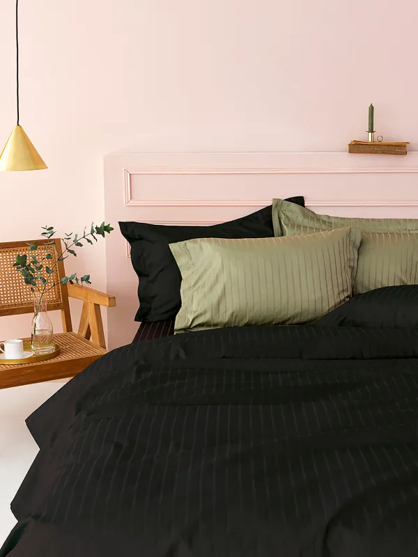 Προϊόν Σεντόνι Υπέρδιπλο 240x270 Sateen Riga BLACK Εικόνα