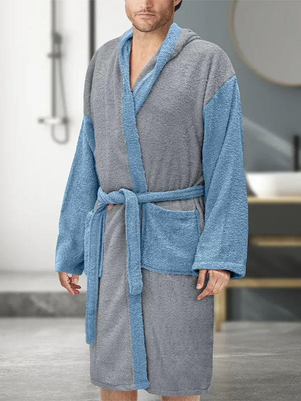 Προϊόν LINO Μπουρνούζι με κουκούλα Large Revel Γκρι Εικόνα