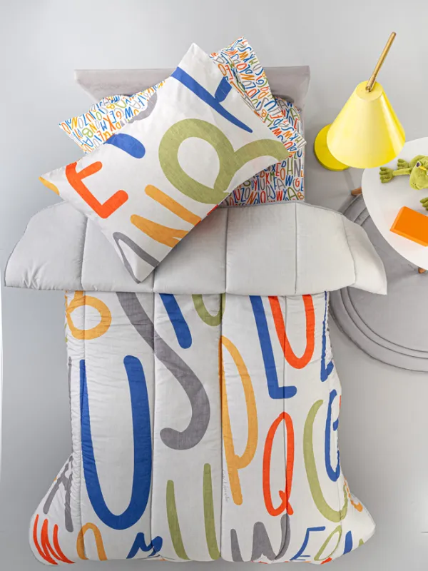 Προϊόν Παιδική Παπλωματοθήκη Letters Multi Suede  Εικόνα