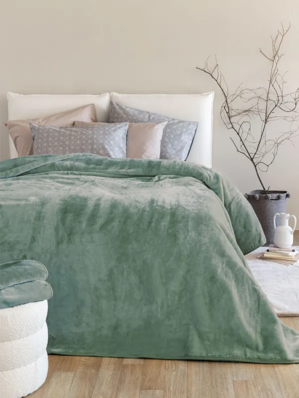 Προϊόν Κουβέρτα Βελουτέ 220x240 DREAM VELOUR/3 OLIVE Εικόνα