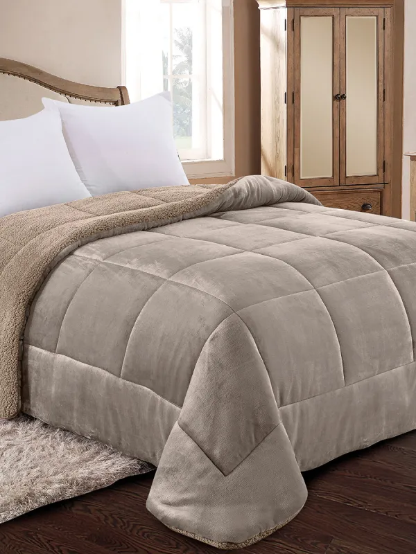 Προϊόν ΚΟΥΒΕΡΤΟΠΑΠΛΩΜΑ ΥΠΕΡΔΙΠΛΟ 220X240 ADAM HOME (805) TAUPE Εικόνα