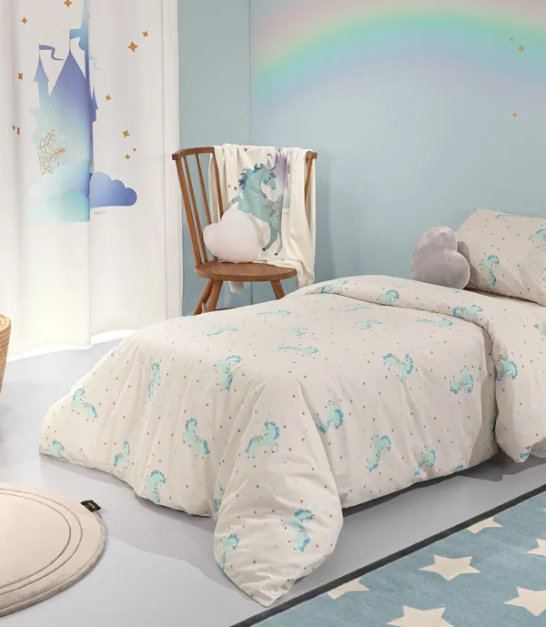 Προϊόν Σετ 2τμχ. Παιδική Παπλωματοθήκη & Μαξιλαροθήκη Pinto Aqua Εικόνα