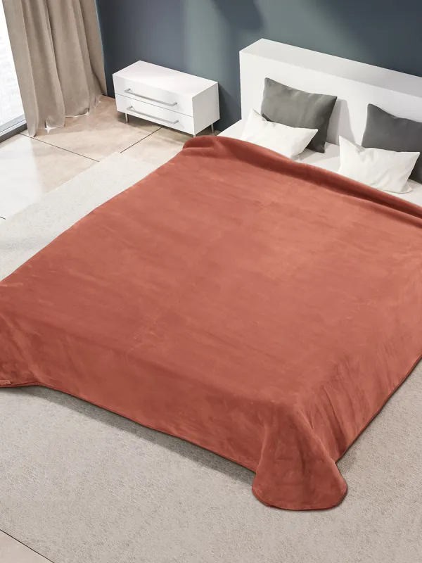 Προϊόν ΚΟΥΒΕΡΤΑ ΙΣΠΑΝΙΑΣ ΜΟΝΗ 160X220 BELPLA STER PLAIN CARAMELLO(2) Εικόνα