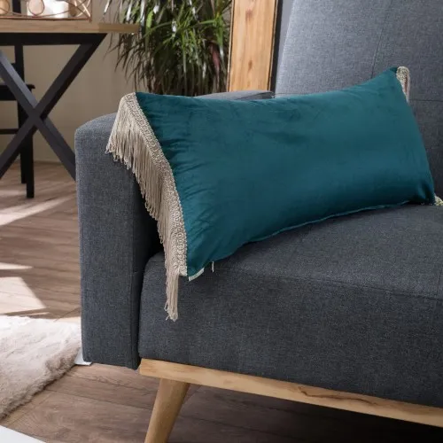 Προϊόν Μαξιλαροθήκη Velvet 13 Με Κρόσι (30x60cm) - 30x60cm Εικόνα