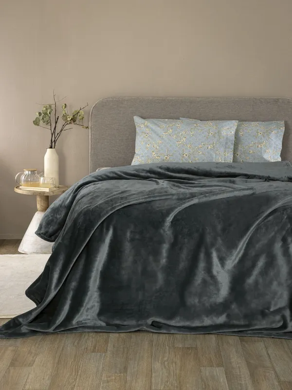 Προϊόν Κουβέρτα Fleece 160x220 LUCY COAL Εικόνα