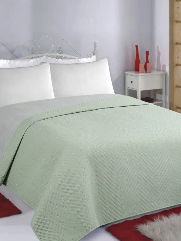 Προϊόν ΚΟΥΒΕΡΛΙ σετ (240cm x 260cm) BONES mint/grey Εικόνα