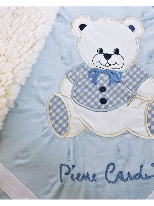 Προϊόν ΚΟΥΒΕΡΤΑ ΚΟΥΝΙΑΣ 110x140 FLEECE/SHERPA ΚΟΥΝΙΑΣ PIERRE CARDIN TEDDY BLUE Εικόνα