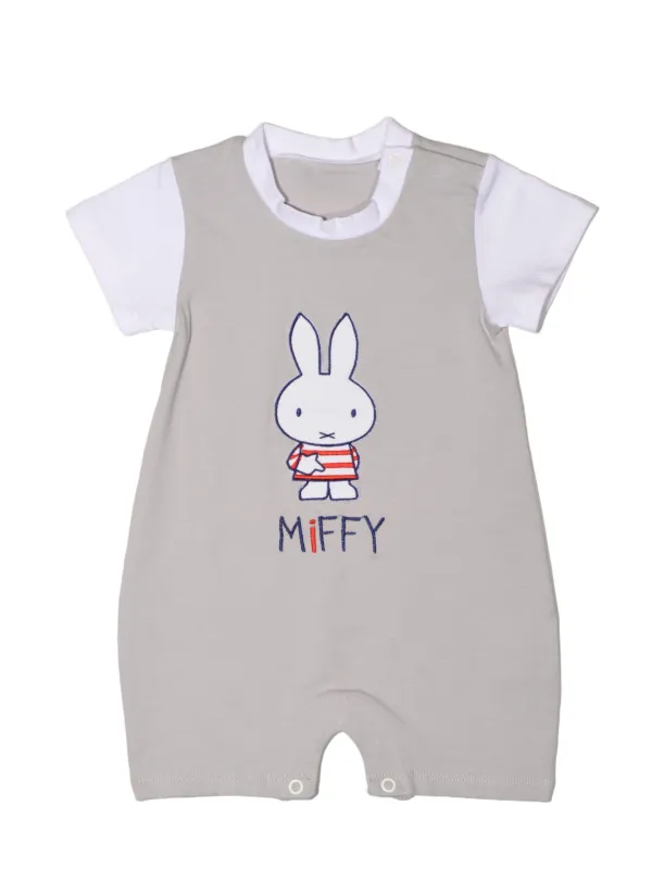 Προϊόν Miffy Des.15 Φορμάκι Καλοκαιρινό Γκρι Με Κέντημα 9-12 Mηνών/74 cm Εικόνα