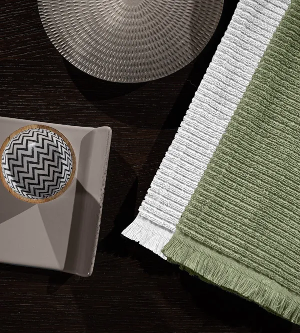 Προϊόν Σετ 2τμχ Πετσέτες Κουζίνας Tissus Khaki Εικόνα