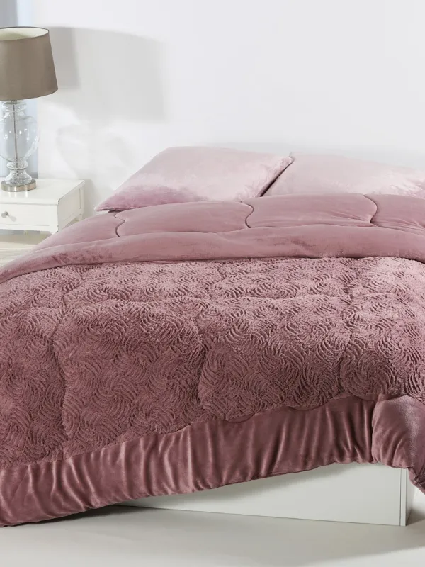 Προϊόν Κουβερτοπάπλωμα pv plush (240cm x 260cm) rust red Εικόνα