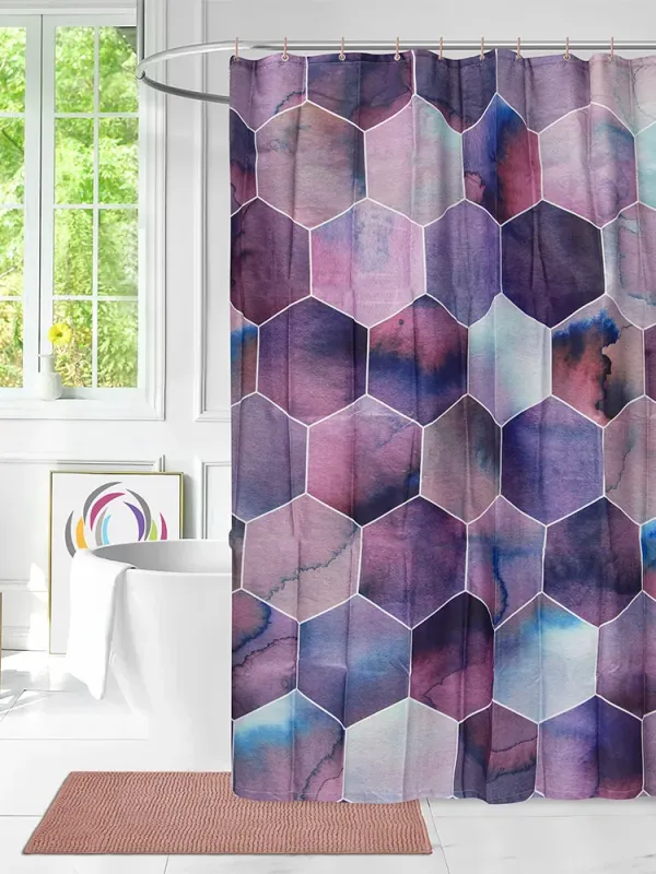 Προϊόν LINO ΚΟΥΡΤΙΝΑ ΜΠΑΝΙΟΥ HEXAG 180X200 Εικόνα