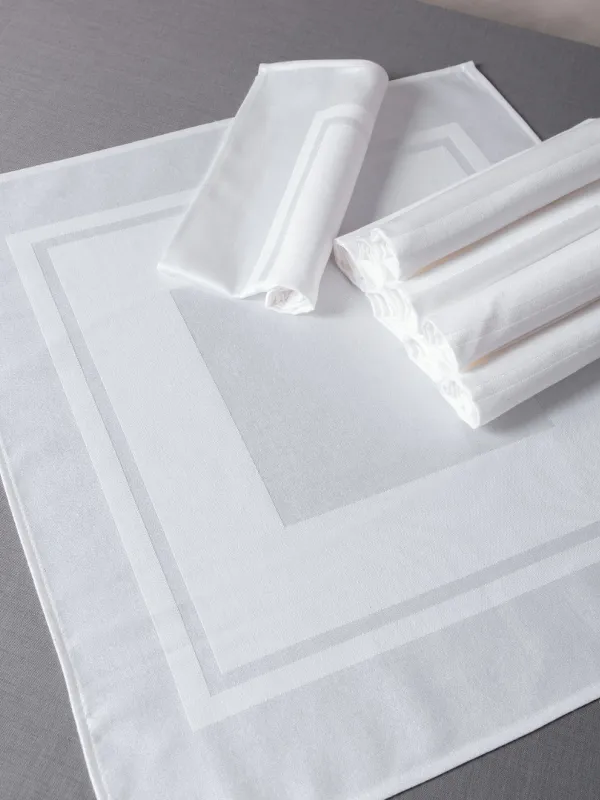 Προϊόν Πετσέτες φαγητού (10 τεμάχια) 423 (45cm X 45cm) λευκές Εικόνα