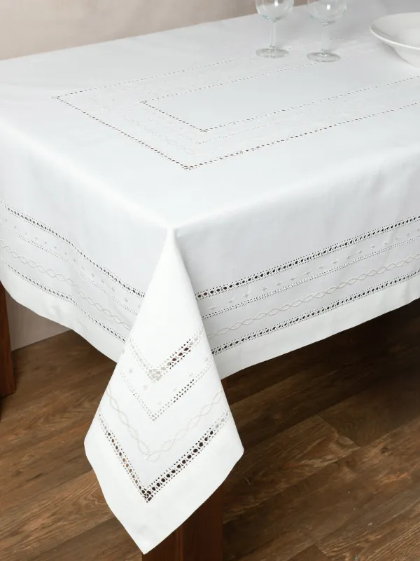 Προϊόν Τραπεζομάντηλο 602 (175cm x 265cm) λευκό Εικόνα