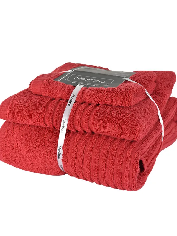 Προϊόν ΝΕΧΤ 5005 ΣΕΤ ΠΕΤΣΕΤΕΣ 600GR 100%CΟΤ ΡΕΝΝΙΕ 3ΤΕΜ RΕD Εικόνα