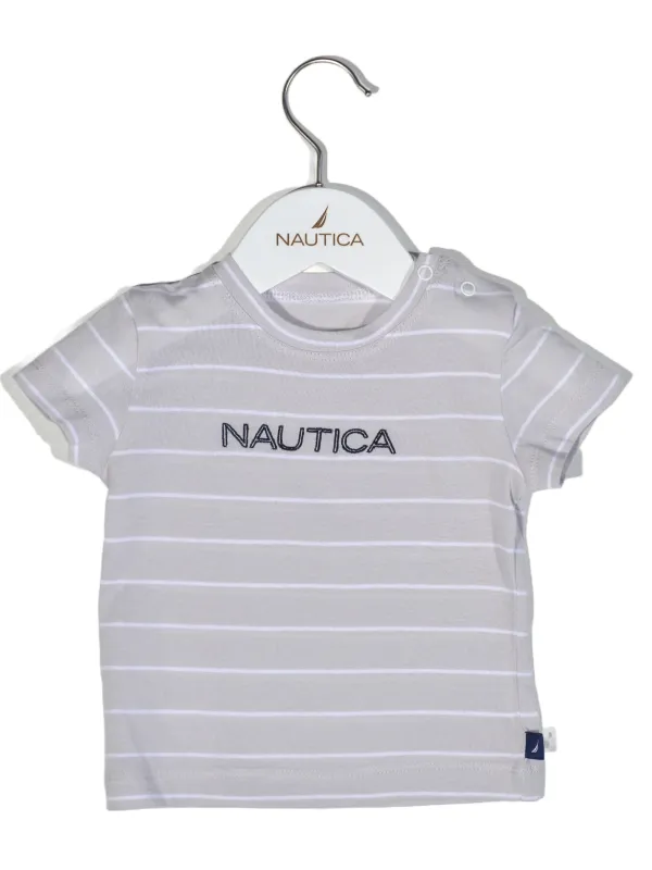 Προϊόν T-Shirt Jersey Organic Design 15 Γκρι Ριγέ 92cm 2 ετών Εικόνα