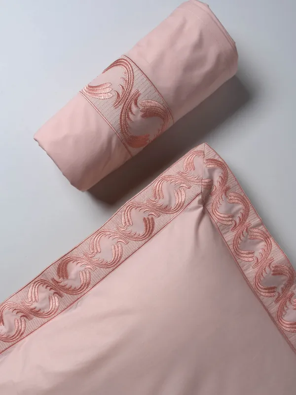 Προϊόν σεντόνια βαμβακερά ( 230cm x 250cm 2x 50cm x 70cm) M110 ρόζ Εικόνα