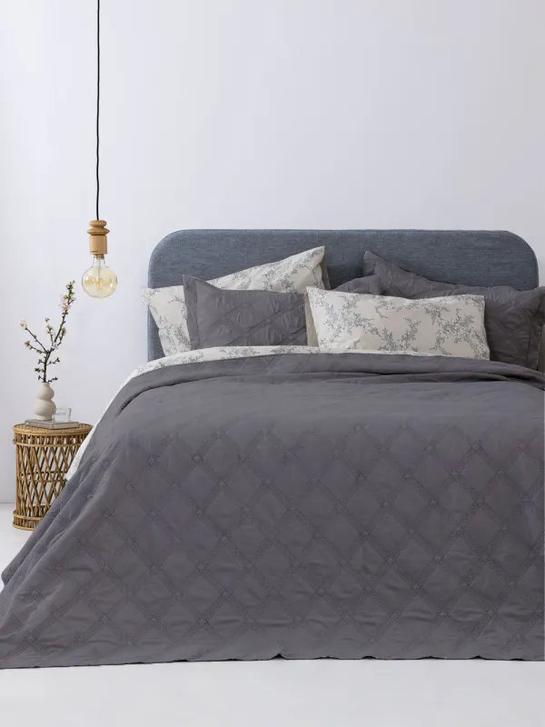 Προϊόν Σετ Κουβερλί υπέρδιπλο 220x240 IFIGENEIA GREY Εικόνα