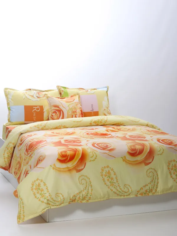 Προϊόν παπλωματοθήκη 215cm x 240cm κατωσέντονο με λάστιχο 160cm x 210cm+19cm 2x50cm x 70cm 40cm x 40cm joy-14 Εικόνα