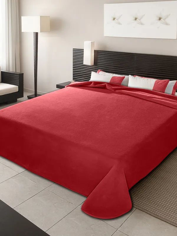 Προϊόν ΚΟΥΒΕΡΤΑ ΙΣΠΑΝΙΑΣ ΜΟΝΗ 160X220 BELPLA STER PLAIN RED(34) Εικόνα