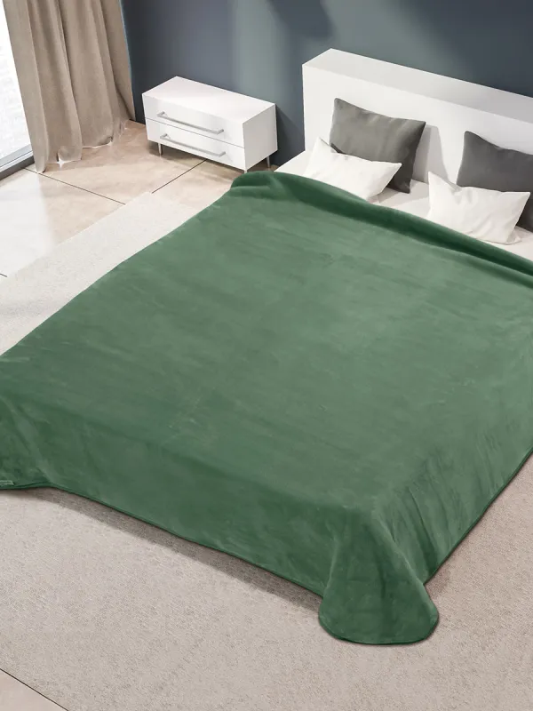 Προϊόν ΚΟΥΒΕΡΤΑ ΙΣΠΑΝΙΑΣ ΜΟΝΗ 160X220 BELPLA STER PLAIN VERDE(20) Εικόνα