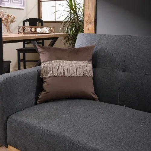 Προϊόν Μαξιλαροθήκη Velvet 03 Με Κρόσι - 30x50cm με γέμιση Εικόνα