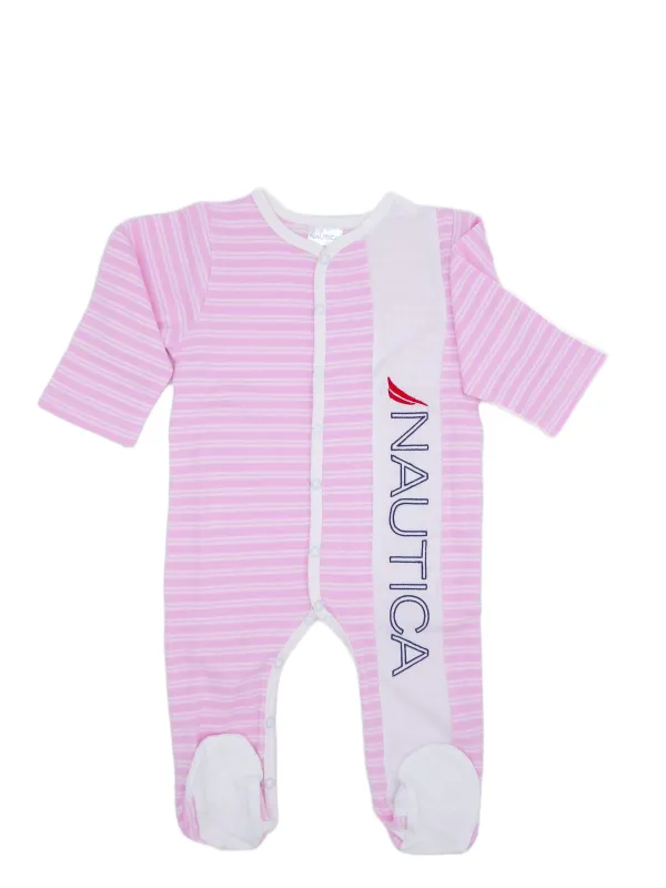Προϊόν Nautica Des.12 Φορμάκι Interlock Organic Ροζ Ριγέ 68cm 3-6m Εικόνα