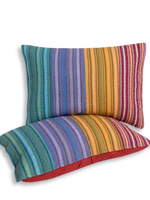 Προϊόν Μαξιλαροθήκη patch (50cm x 72cm) ριγέ μώβ τεμάχιο Εικόνα