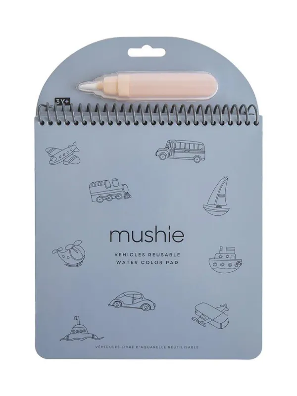 Προϊόν Επαναχρησιμοποιούμενο Μπλοκ Ζωγραφικής Vehicles - Mushie Εικόνα