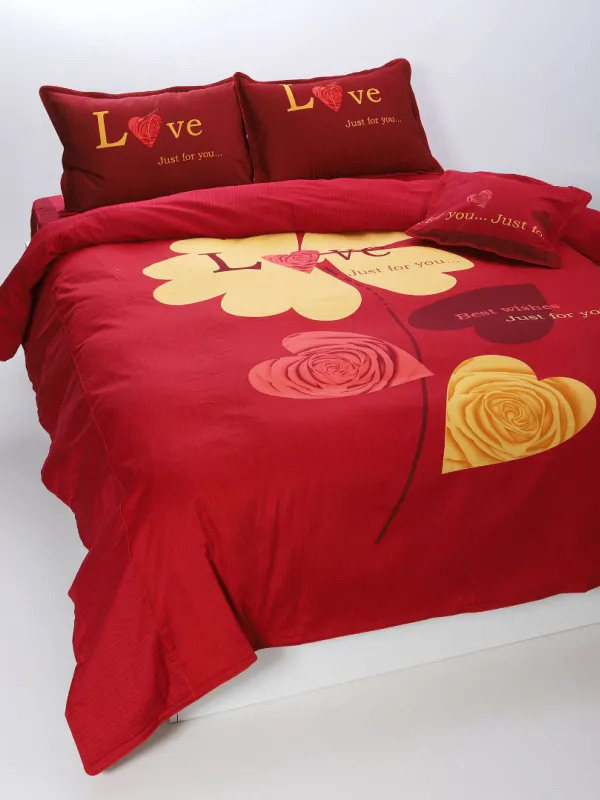 Προϊόν παπλωματοθήκη 160cm x 240cm κατωσέντονο με λάστιχο 110cm x 210cm+19cm 1x50cm x 70cm 40cm x 40cm joy-16 Εικόνα