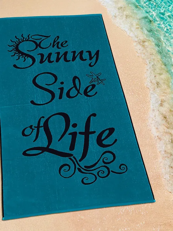Προϊόν LINO ΠΕΤΣΕΤΑ ΘΑΛΑΣΣΗΣ SUNNY LIFE BLACK-PETROL 86X160 Εικόνα
