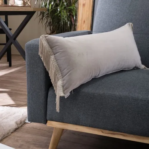 Προϊόν Μαξιλαροθήκη Velvet 07 Με Κρόσι (30x60cm) - 30x60cm Εικόνα